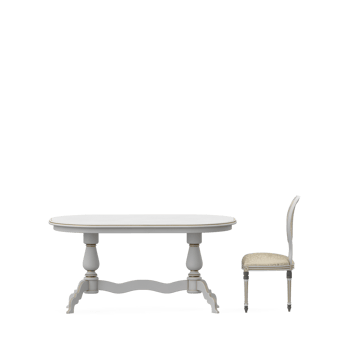 Isometric Table set front 3D render png