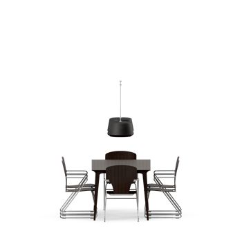 Isometric Table set front 3D render png