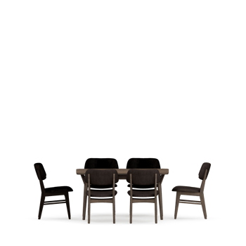 Isometric Table set front 3D render png