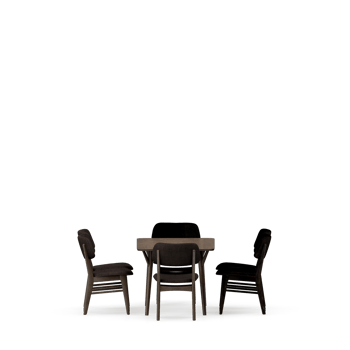 Isometric Table set front 3D render png