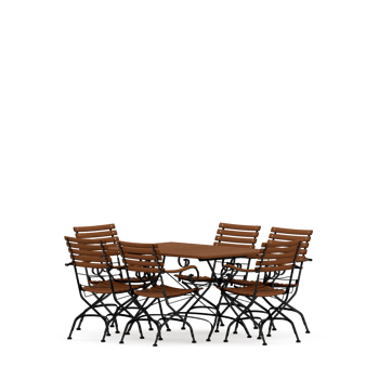 Isometric Table set front 3D render png