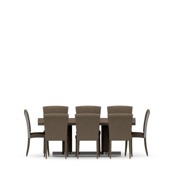 Isometric Table set front 3D render png