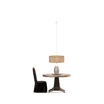 Isometric Table set front 3D render png