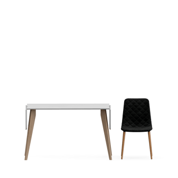 Isometric Table set front 3D render png