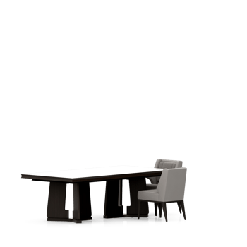 Isometric Table set front 3D render png