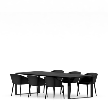 Isometric Table set front 3D render png