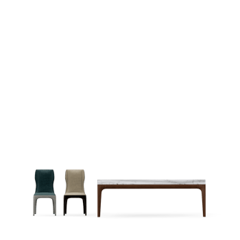 Isometric Table set front 3D render png