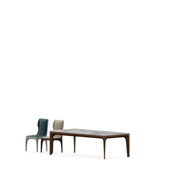 Isometric Table set front 3D render png