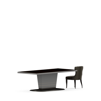 Isometric Table set front 3D render png