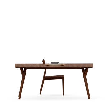 Isometric Table set front 3D render png