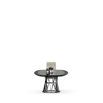 Isometric Table set front 3D render png