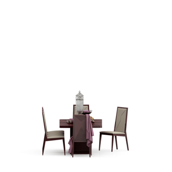 Isometric Table set front 3D render png