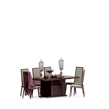 Isometric Table set front 3D render png