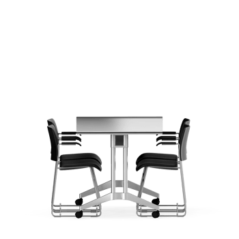 Isometric Table set front 3D render png