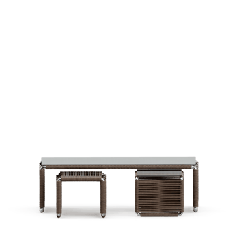 Isometric Table set front 3D render png