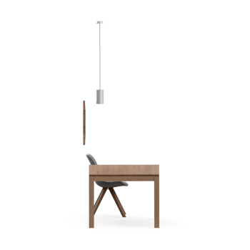 Isometric Table set front 3D render png