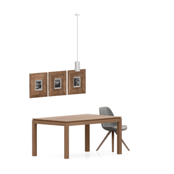 Isometric Table set front 3D render png