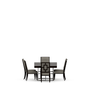 Isometric Table set front 3D render png