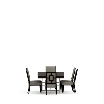 Isometric Table set front 3D render png