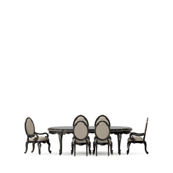Isometric Table set front 3D render png