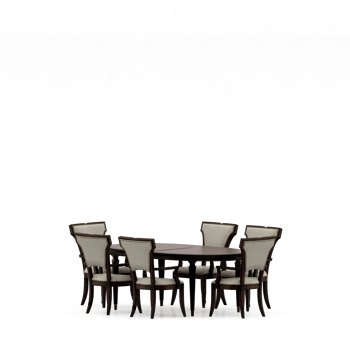 Isometric Table set front 3D render png