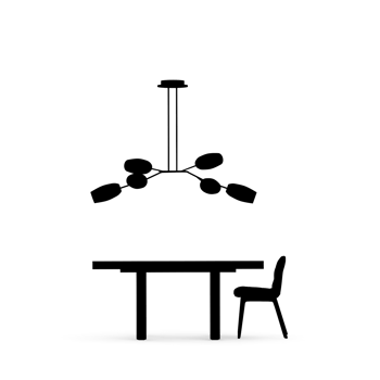 Isometric Table set front 3D render png