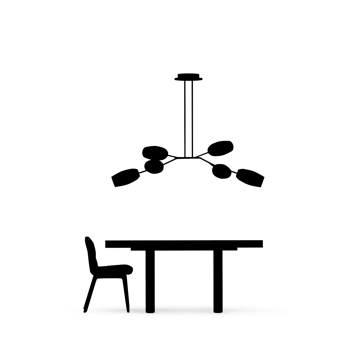 Isometric Table set front 3D render png