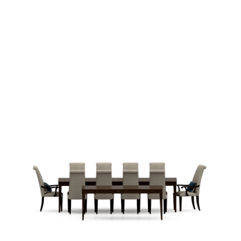 Isometric Table set front 3D render png