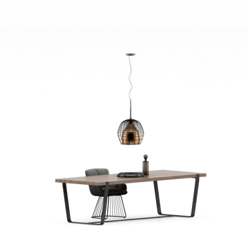 Isometric Table set front 3D render png