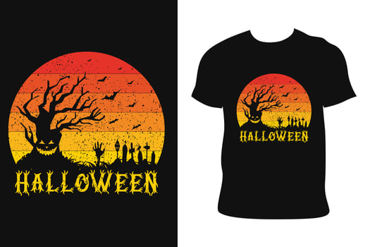 HALLOWEEN T-SHIRT DESIGN. HALLOWEEN T-SHIRT. Halloween t-shirt free Vector. vector