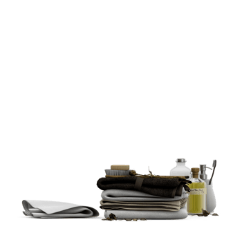 Isometric towels 3D isolated render png
