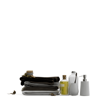 Isometric towels 3D isolated render png