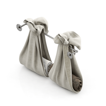 Isometric towels 3D isolated render png
