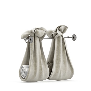 Isometric towels 3D isolated render png
