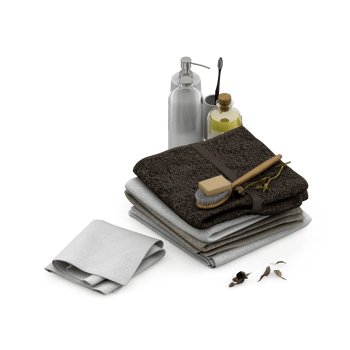 Isometric towels 3D isolated render png