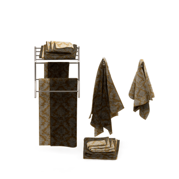 Isometric towels 3D isolated render png