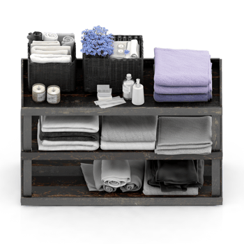 Isometric towels 3D isolated render png