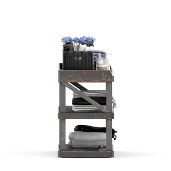 Isometric towels 3D isolated render png