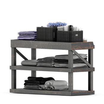 Isometric towels 3D isolated render png