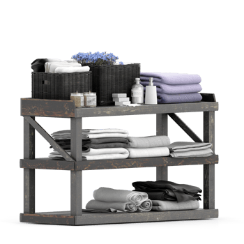 Isometric towels 3D isolated render png