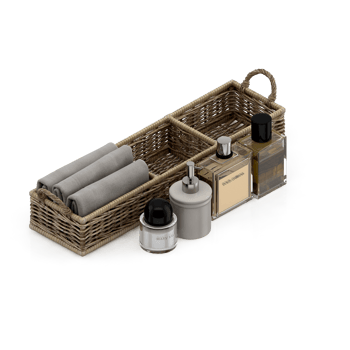 Isometric towels 3D isolated render png