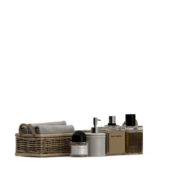 Isometric towels 3D isolated render png