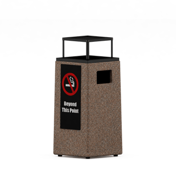 Isometric Trash Cans 3D Render png