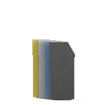 Isometric Trash Cans 3D Render png