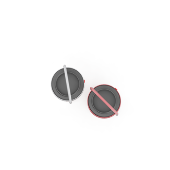 Isometric Trash Cans 3D Render png