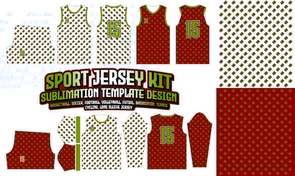 Jersey Apparel Sport Wear Sublimation Christmas pattern Design 228 for Soccer Football E-sport Basketball volleyball Badminton Futsal t-shirt vector