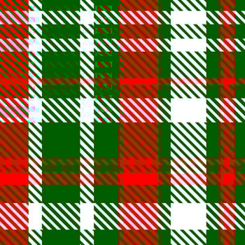 Classic checkered christmas plaid seamless pattern. Kitchen towel fabric print template. Traditional scottish vector background.