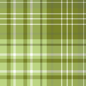 Seamless pattern in simple swamp green and white colors for plaid, fabric, textile, clothes, tablecloth and other things. Vector image.