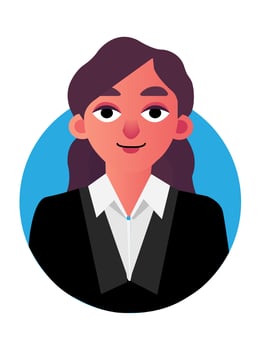 Girl avatar Icon vector