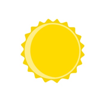Yellow bottle cap icon on a white background. Perfect for bottles of soda, juice and syrup. Close the top. vector